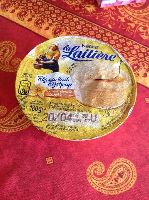 La Laitière Riz Au Lait, Vanille