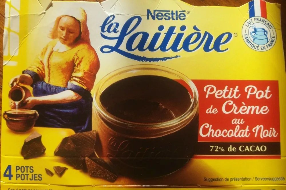 Petit pot de creme au chocolat noir