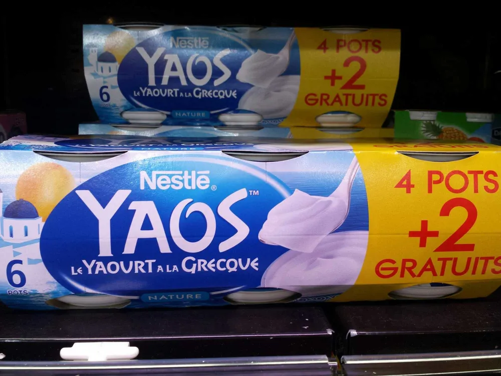 Yaourts Natures à La Grecque, 6 Fois 150 Grammes, Marque Nestlé