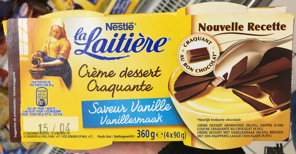 Crème dessert Craquante Saveur Vanille