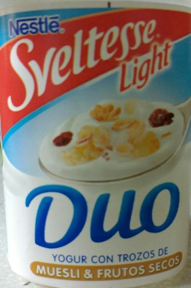 Sveltesse Duo con trozos de muesli y frutos secos