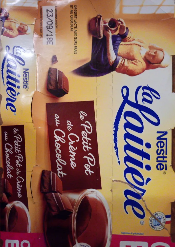 La Laitiere Petit Pot De Crème Chocolat x8 Prix Choc