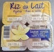 Riz au lait saveur vanille