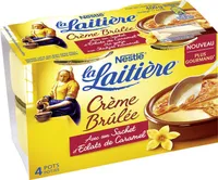 Crème Brûlée avec Sachet d'Éclats de Caramel