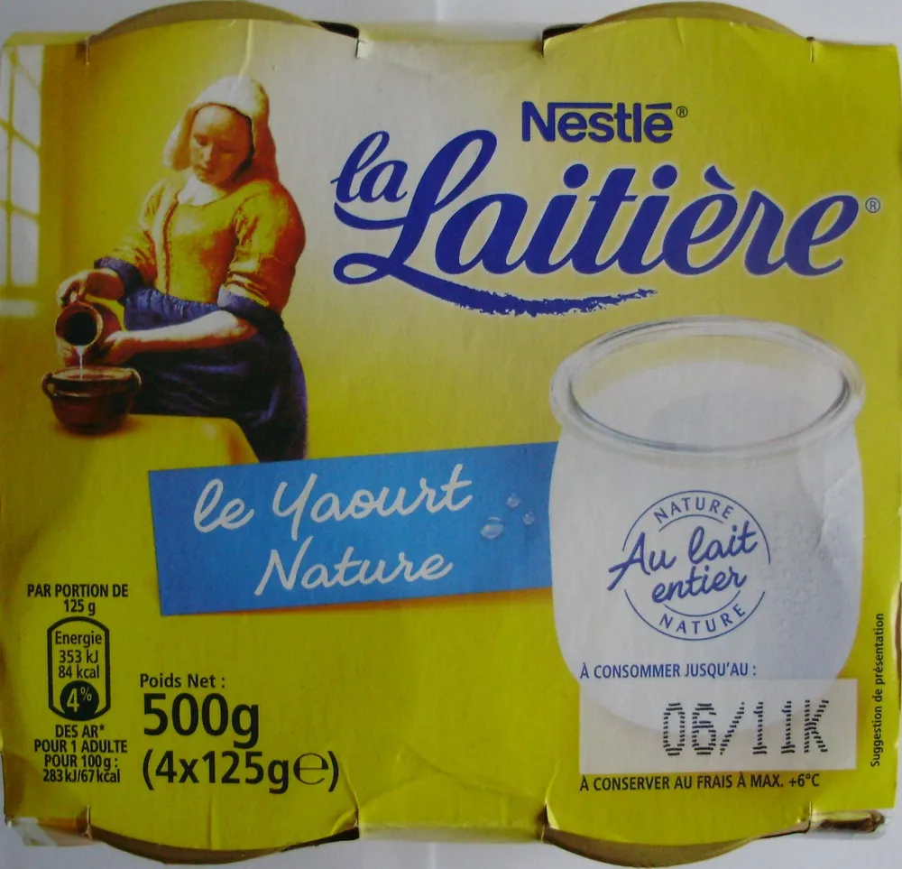 Le Yaourt Nature (4 Pots)