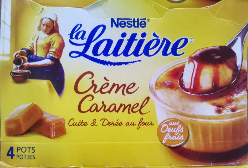 Crème Caramel, Cuite & Dorée au four (4 Pots)