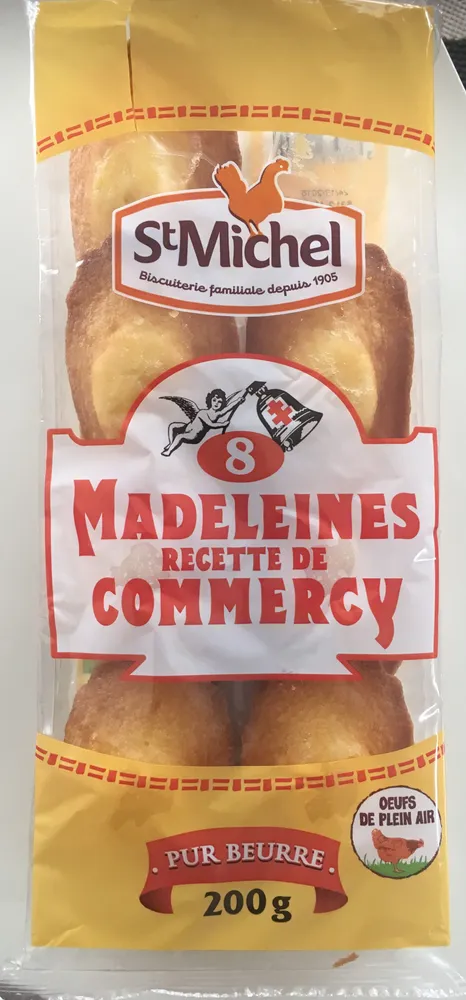 8 Madeleines - Recette de Commercy