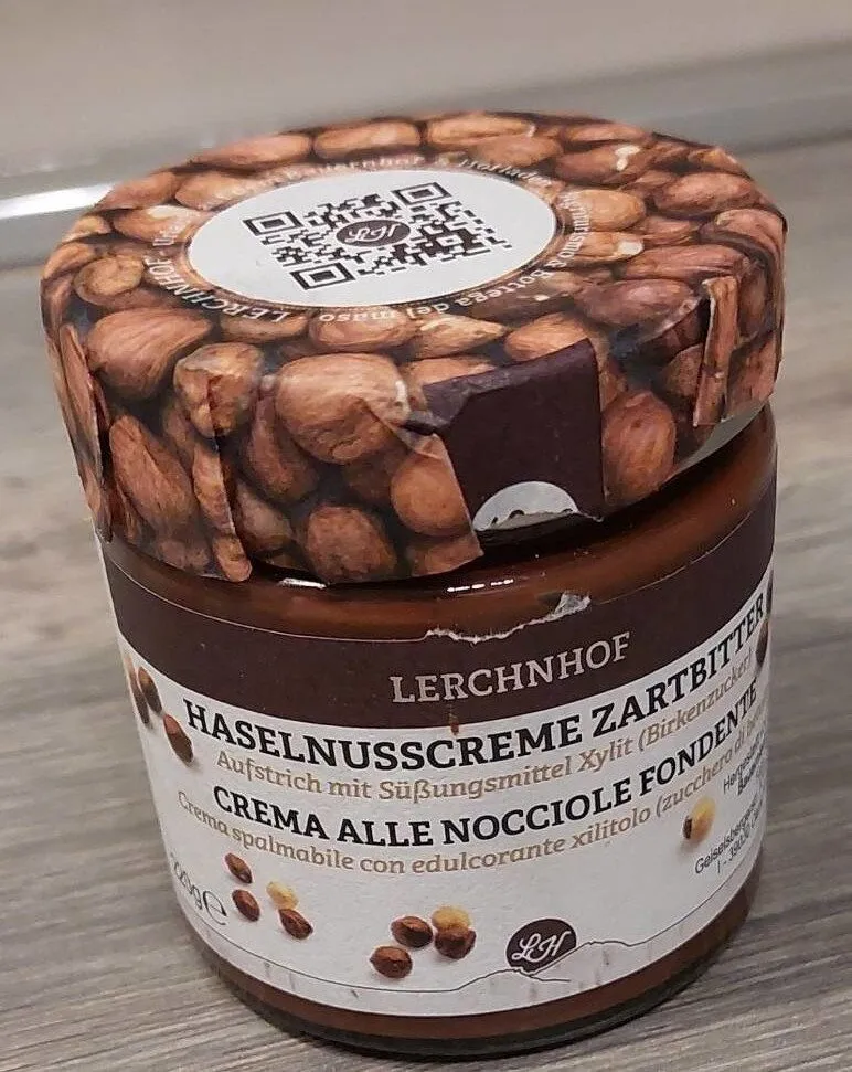 Crema alle nocciole fondente