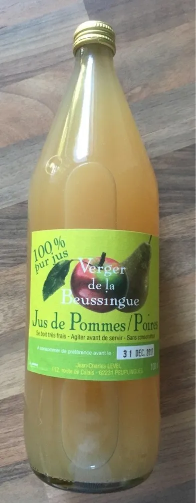 Jus de pommes poires