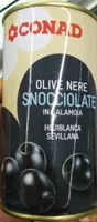 Olive nere denocciolate in salamoia conad