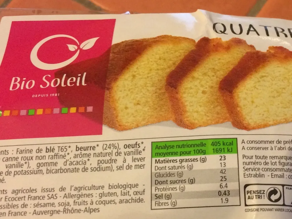 Quatre quarts pur beurre
