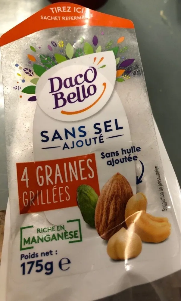 4 graines grillees