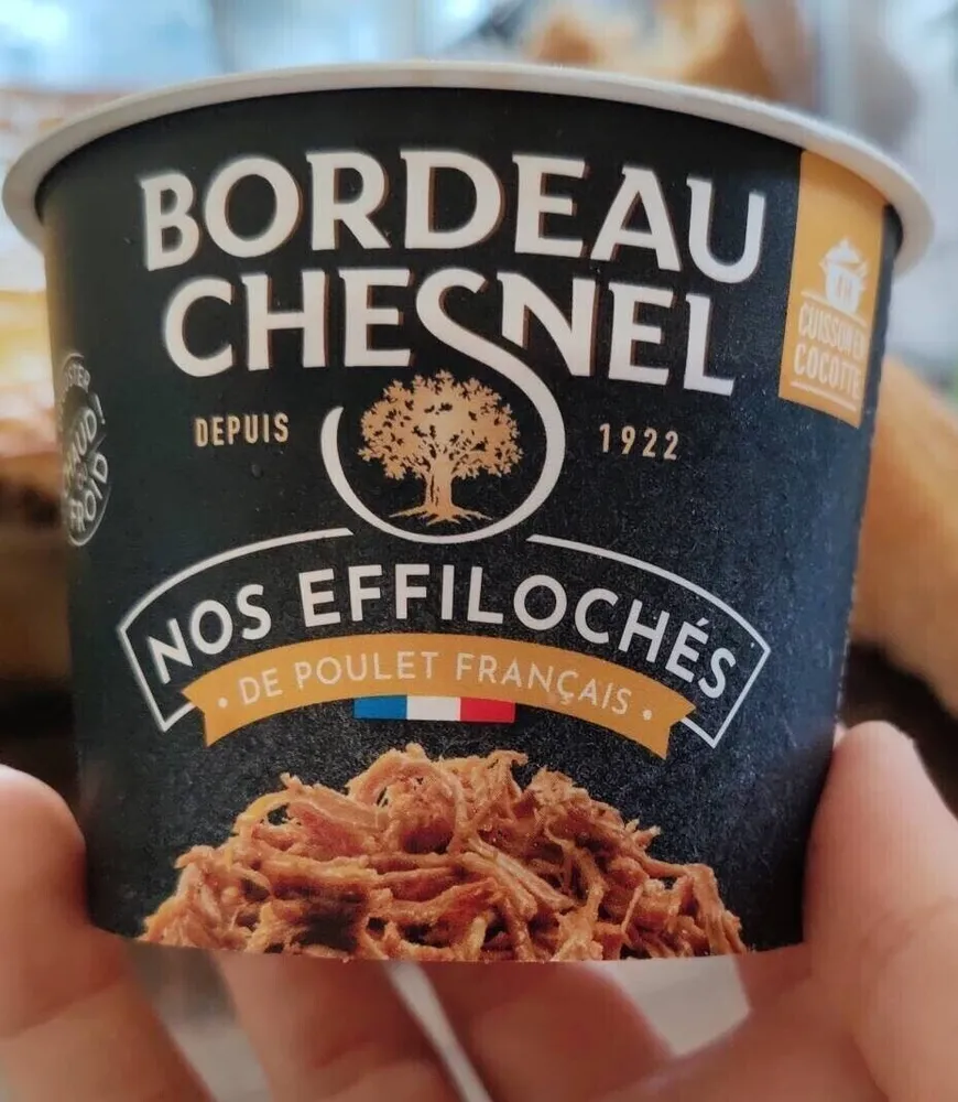 Nos effilochés de poulet francais