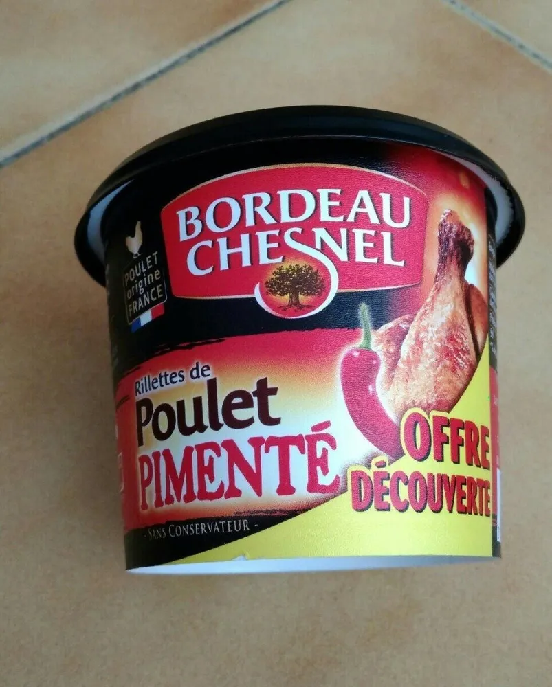 Rillettes de poulet pimenté