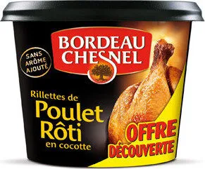 Rillettes de poulet roti bordeau chesnel 220g offre decouverte