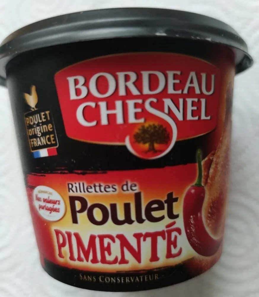 Rillettes de poulet pimenté