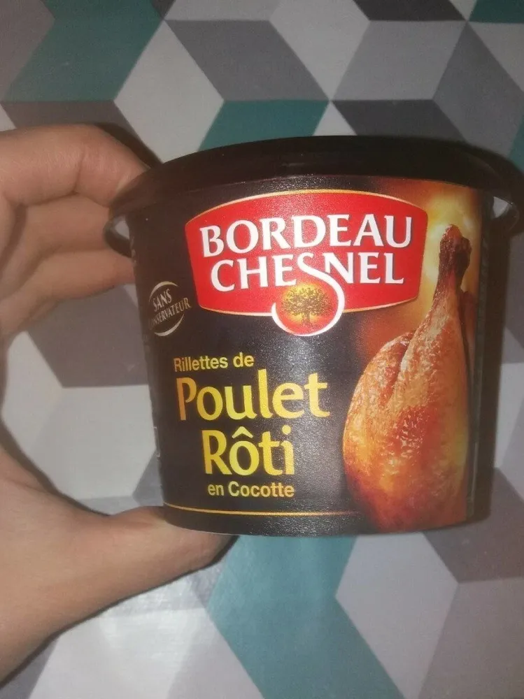 Rillettes de poulet roti en cocotte