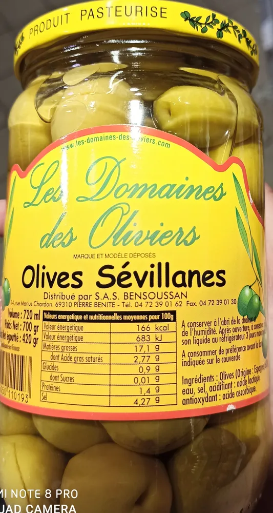 Olives Vertes Sévillanes