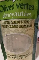 Olives vertes dénoyautées