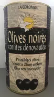 Olives noires confites dénoyautées