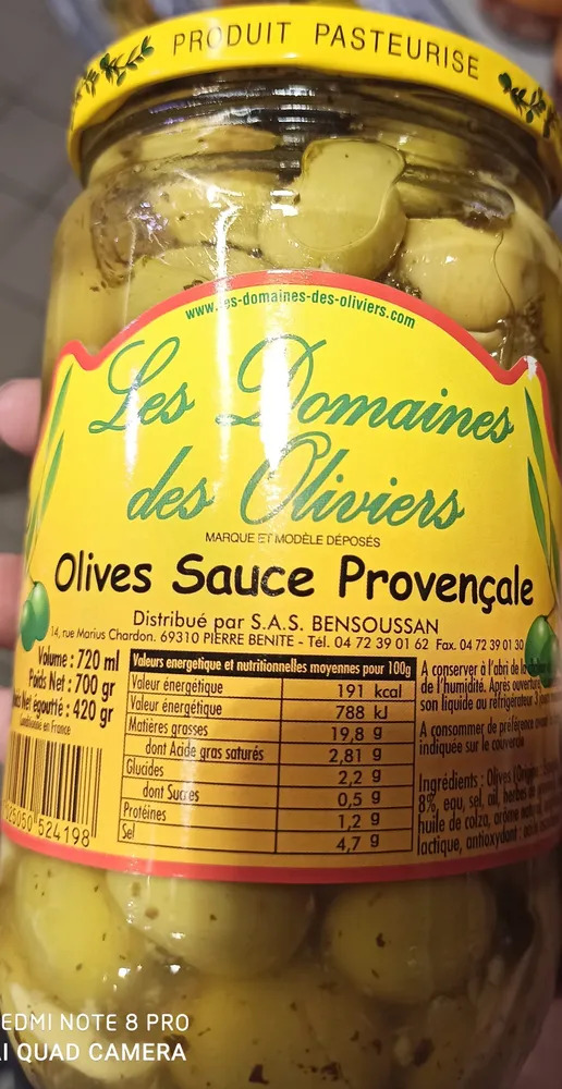 Olives Sauce Provençale