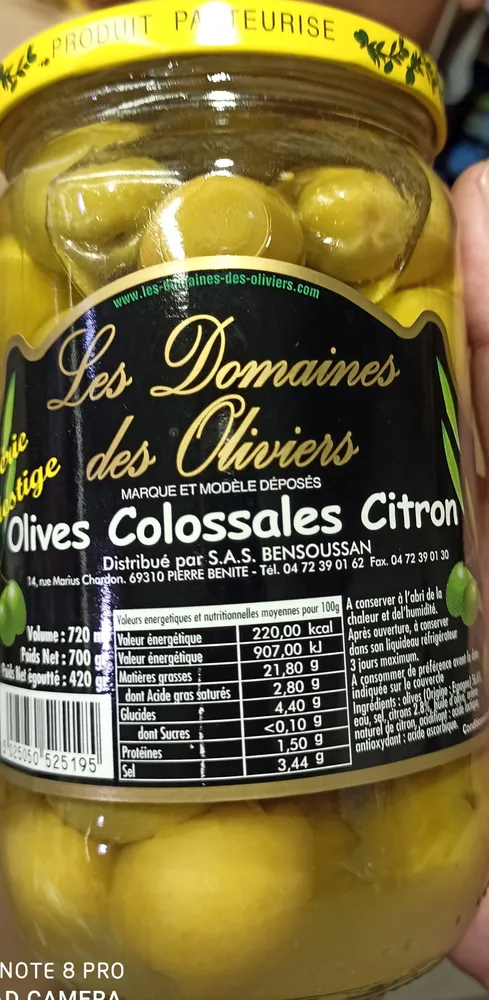 Olives Colossales Citron