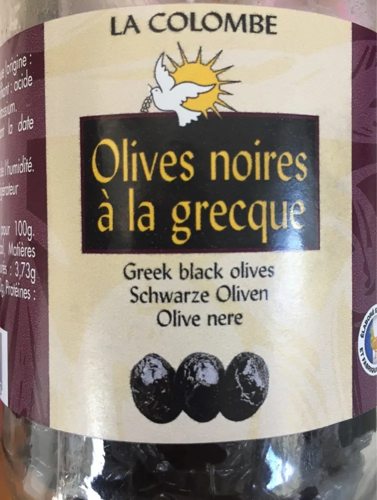 Olives noires à la grecque