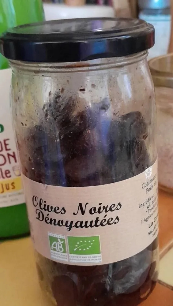 Olives noires dénoyautées