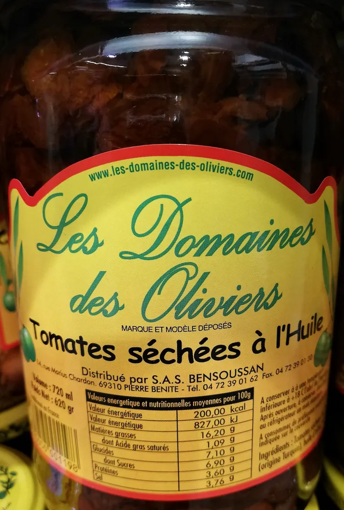 Tomates Séchées Huile D'olive