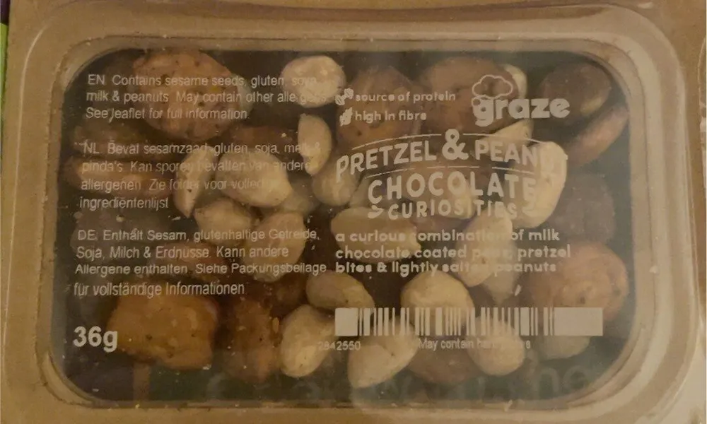 Pretzel & peanut chocolate curiosities