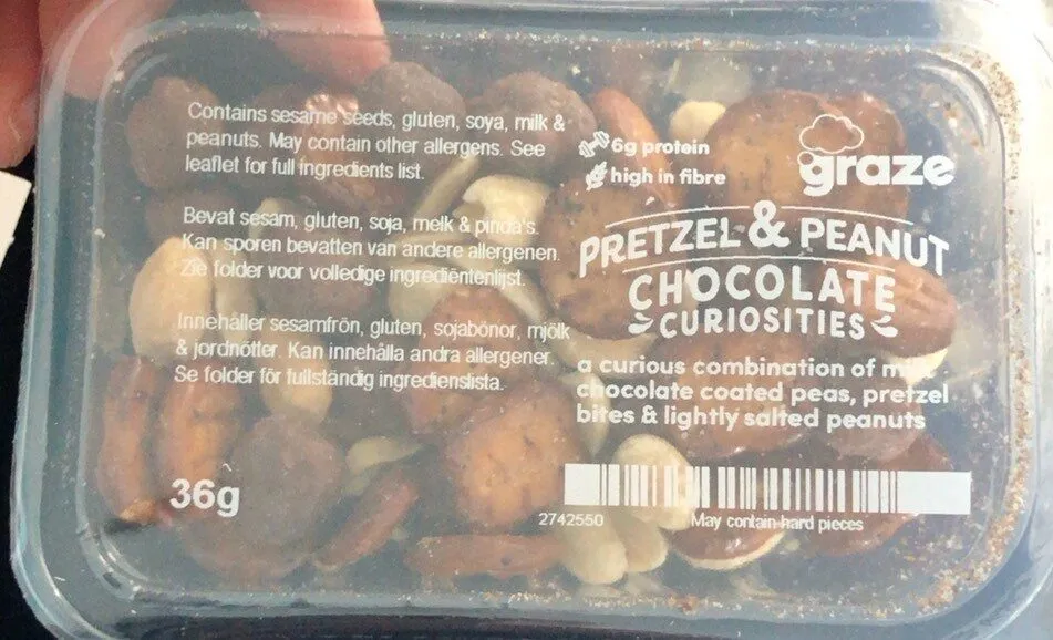 pretzel & peanut chocolate curiosities
