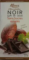 Chocolat noir 54% de cacao