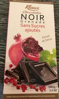 Noir grenade sans sucres ajoutés