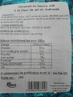 Caramels beurre fleur sel Guérande