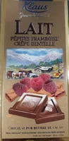 Chocolat Pepites Framboises Crepe Dentelle