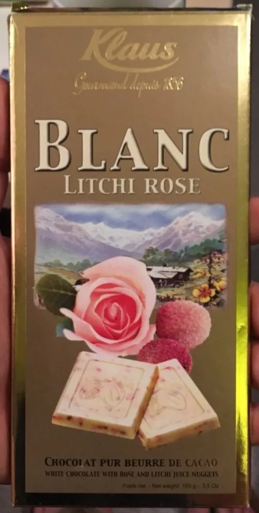 Chocolat. Blanc Au Litchi