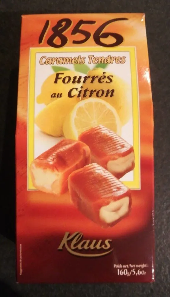 Caramels tendres Fourrés au Citron