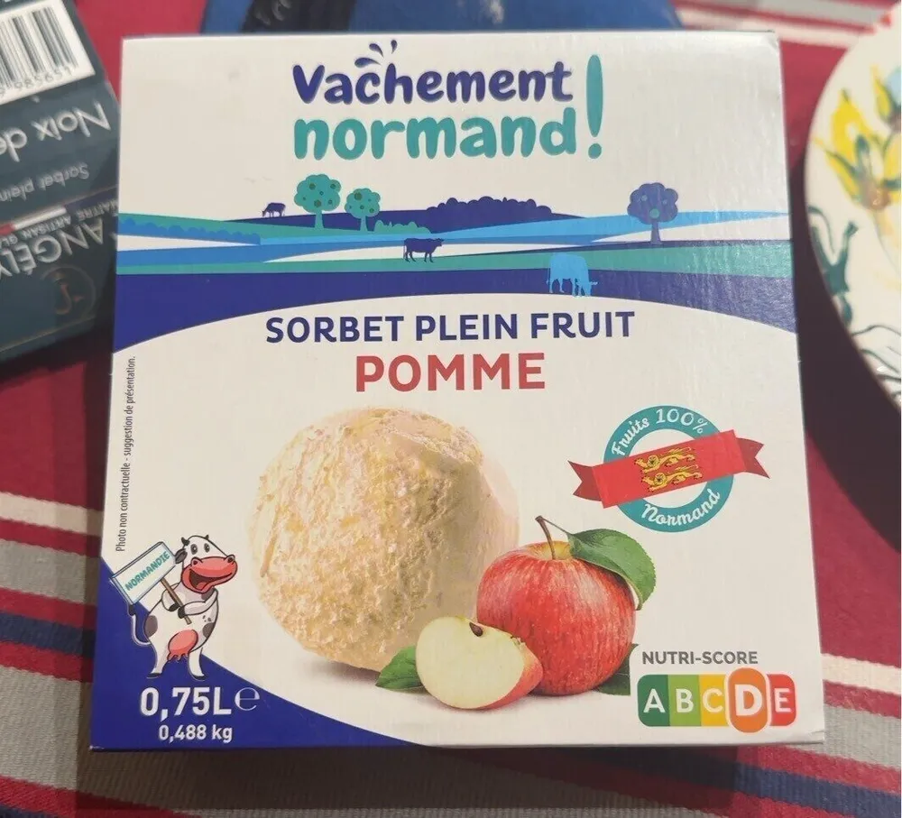 sorbet plein fruit pomme