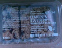 lemon and blueberry superfood flapjack