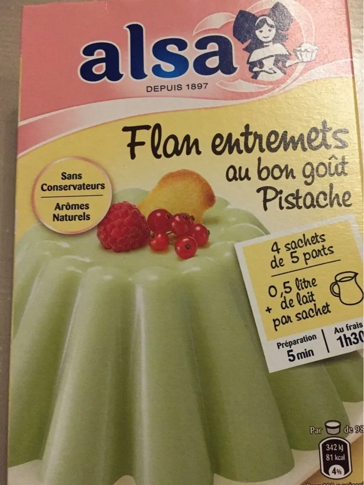 Flan entremets