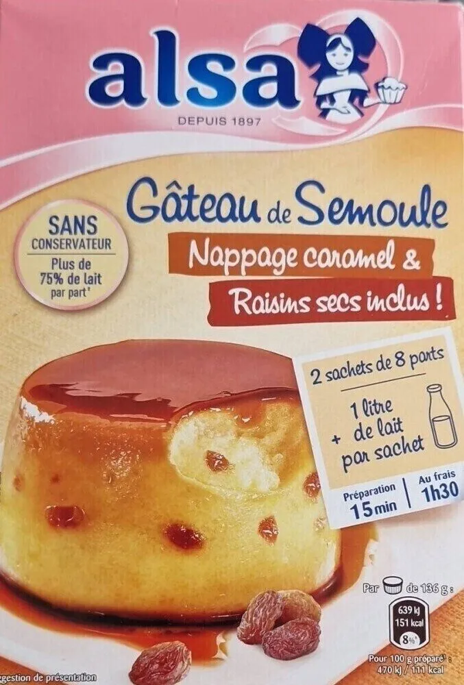 Gâteau de Semoule