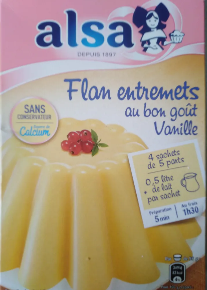 Flan entremets au bon goût de vanille