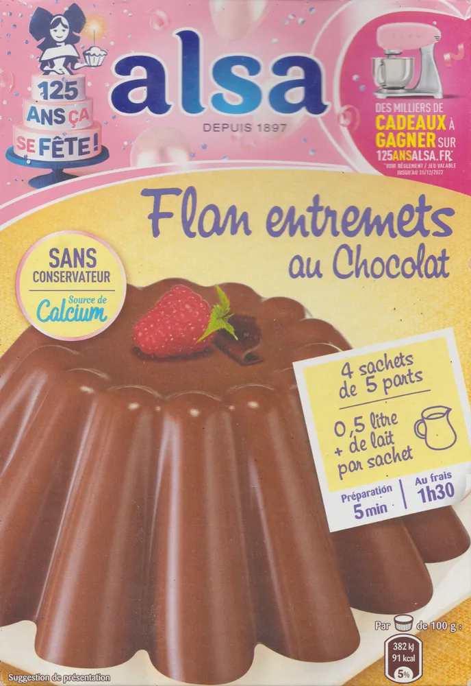 Flan entremets au Chocolat