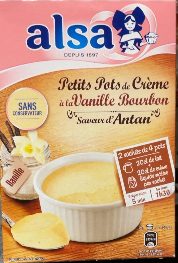 Petit pots de creme a la vanille bourbon