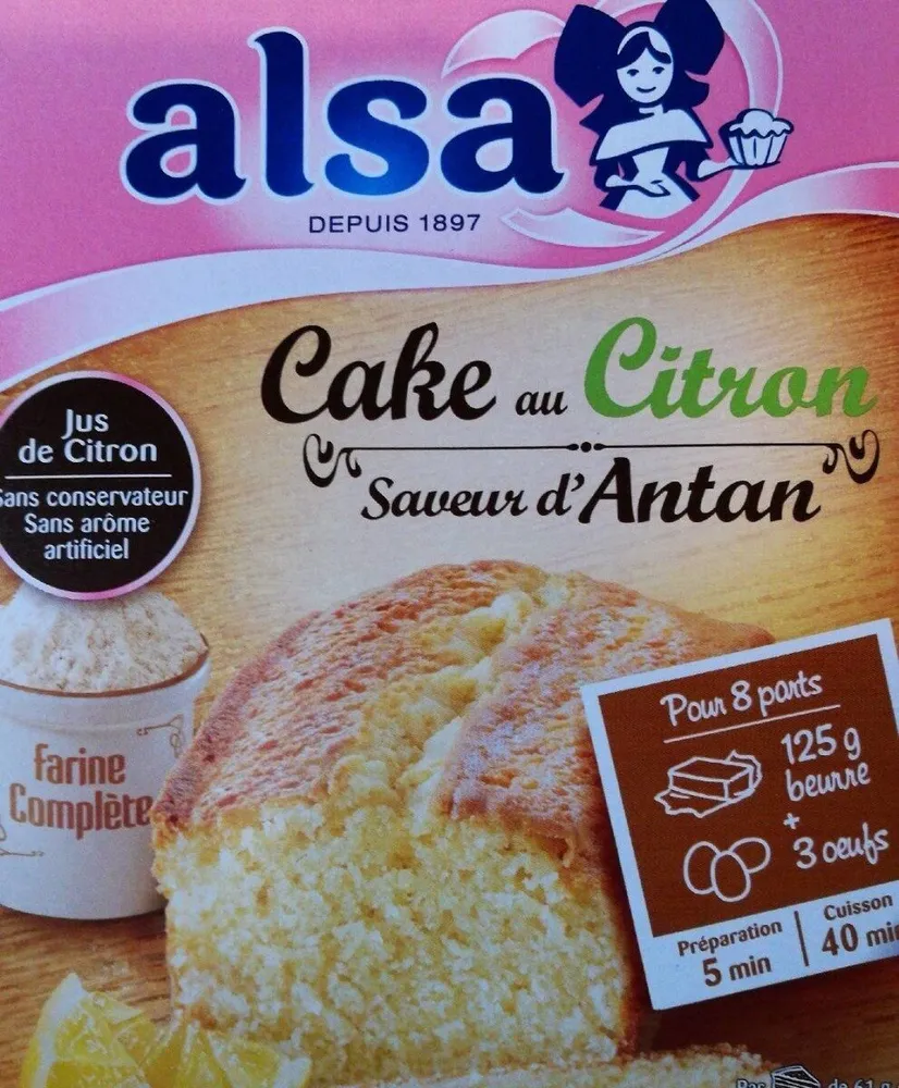 Préparation cake au citron