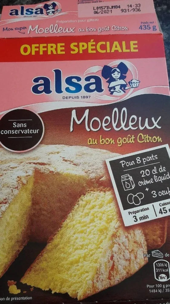 Moelleux au bon goût de citron