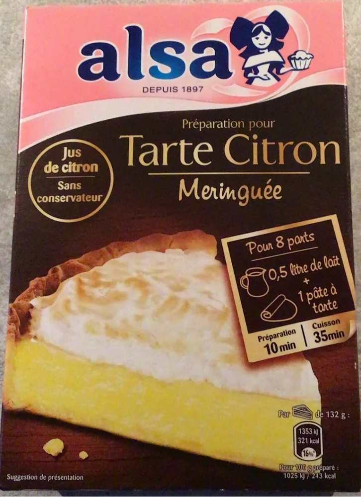 Tarte citron meringuée