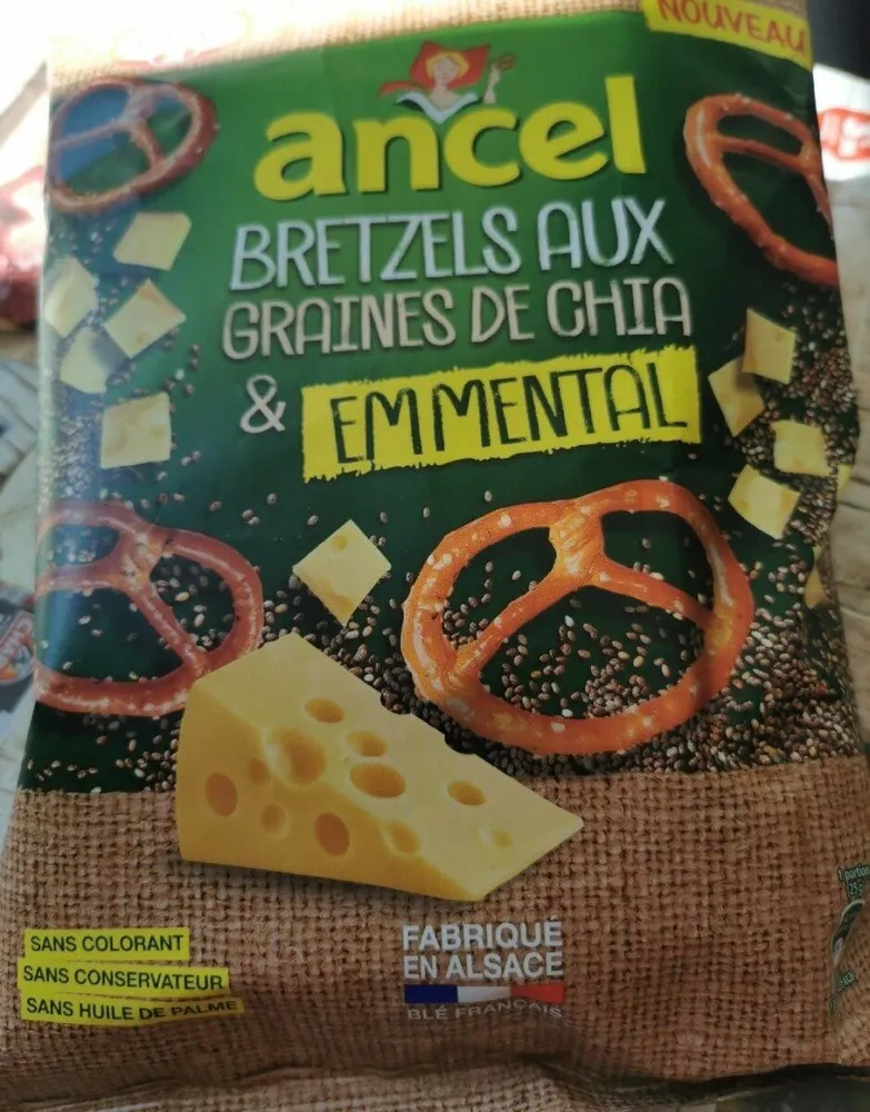 Bretzel aux graines de chia et emmental