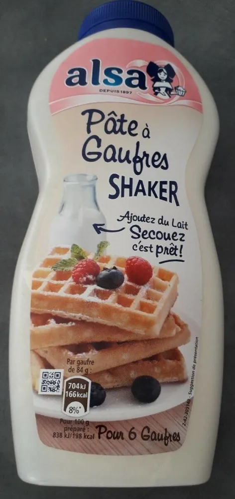 Pâte à gaufres shaker