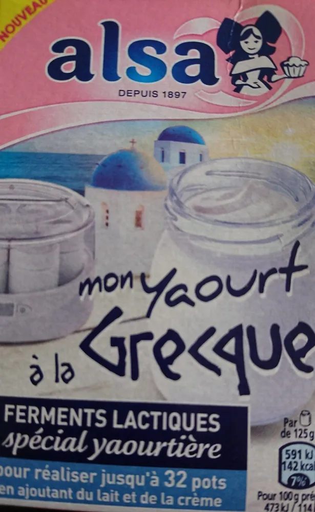 Ferments lactiques Mon yaourt Grecque